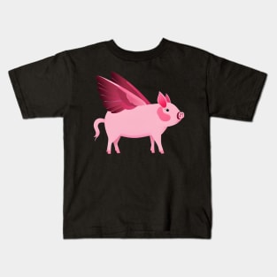 Flying Pig Kids T-Shirt